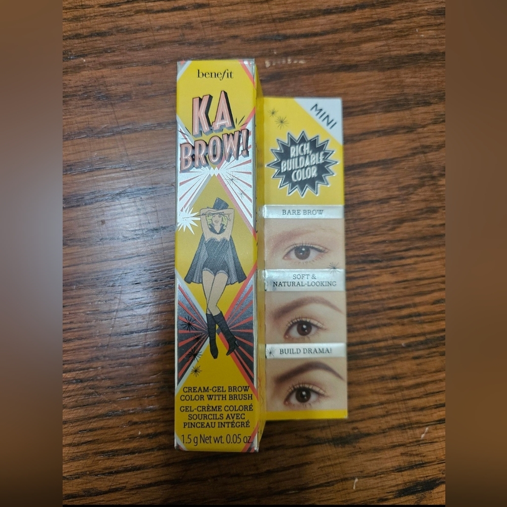 Benefit Cosmetics 1.5 g Ka Brow Cream Gel Color With Brush Shade 3 New In Box